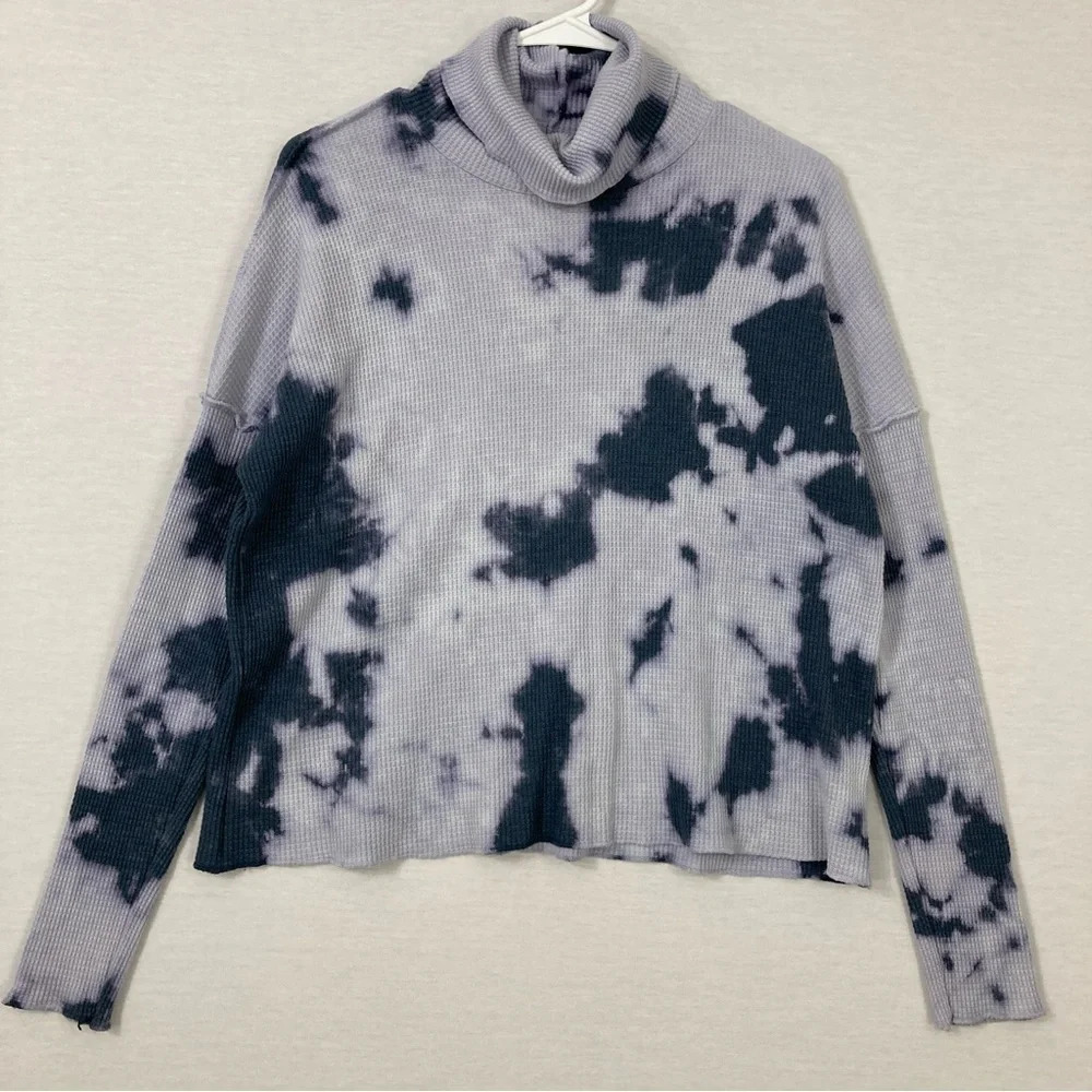 Sol Angeles x Anthropologie Tie Dye Cowl Neck Ultra Soft Stretch Sweater XS